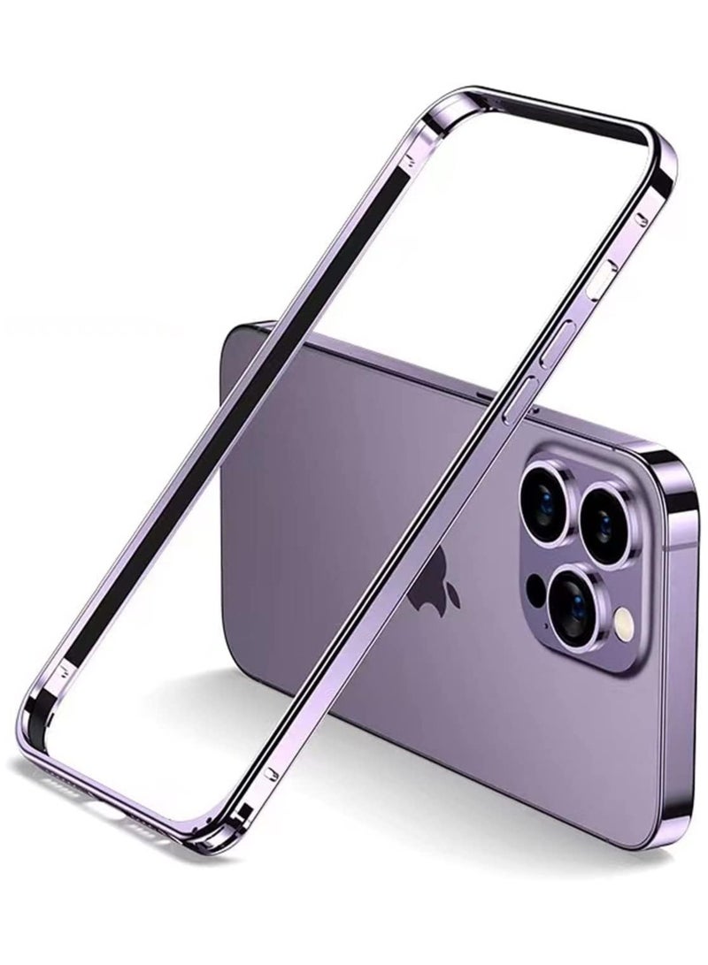 general Aluminum Frame Metal Bumper Frame Slim Hard Case Cover for iPhone14 pro max Metal Frame Armor with Soft Inner Bumper Raised Edge Protection
