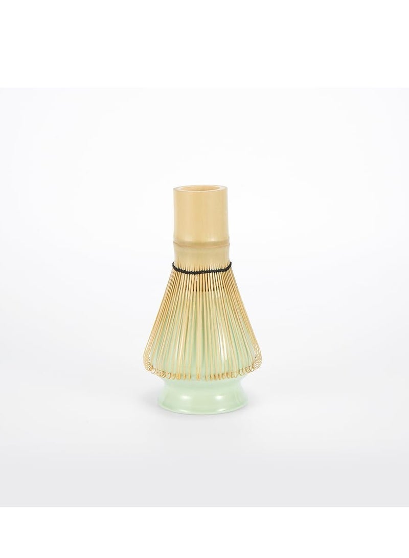 Captaintech Matcha Set - Matcha Whisk (Chasen), Traditional Scoop (Chashaku), Whisk Holder, Matcha Bowl - The Perfect Bamboo Matcha Kit to Prepare a Traditional Cup of Japanese Matcha Tea (Green) - Image 3