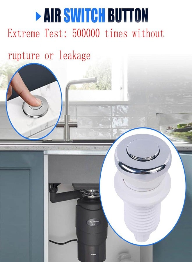Preamer Garbage Disposer Button Air Switch Kit, Hot Tub Pneumatic Push Button Switch for Garbage Disposal Parts or Food Waste Equipment - Image 4