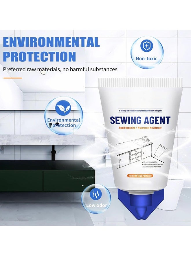 Tile Grout Paint Cement Crack Filler Grout Sealer for Shower Tile Floor Tile and More Complete Solution for Filling Cracks and Gaps in Tile Surfaces Easy and Safe to Use White