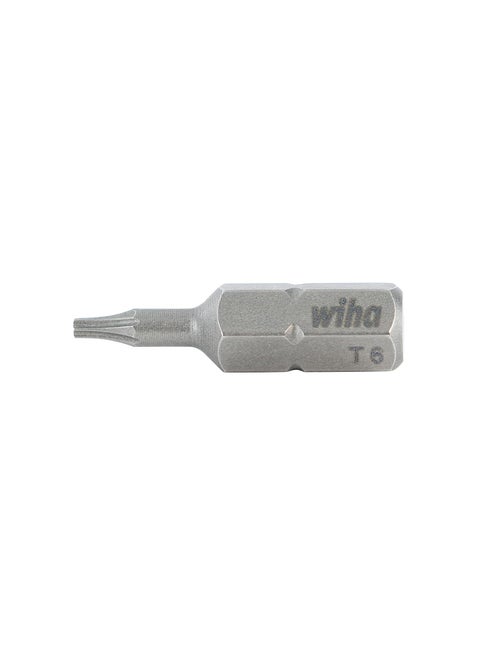 Wiha 71506 Torx Insert Bits 14Inch Hex Drive T6 by 25 mm 10Pack