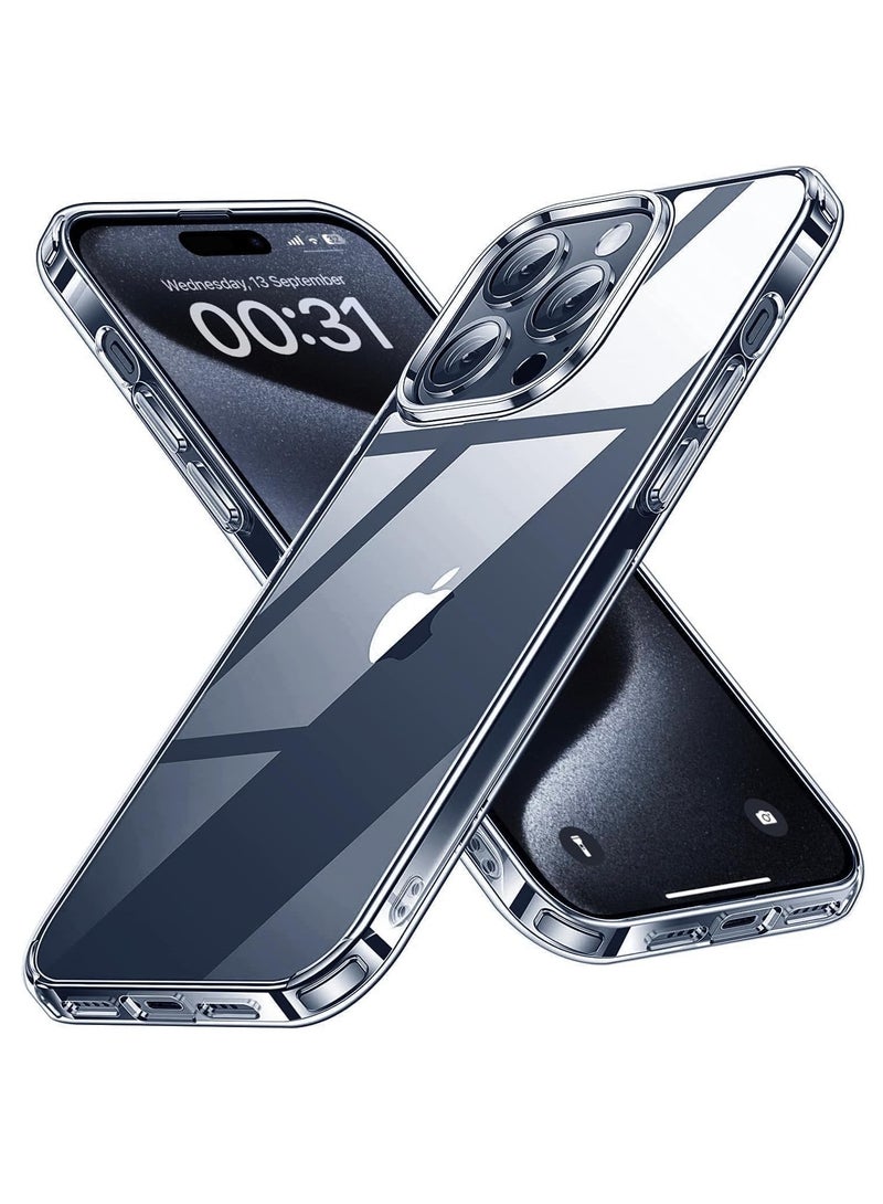 Case Compatible with iPhone 12 Pro Max Case Crystal Clear Soft TPU Gel Case Flexible Silicone Anti-Scratch Transparent TPU Cover - Clear - Image 1