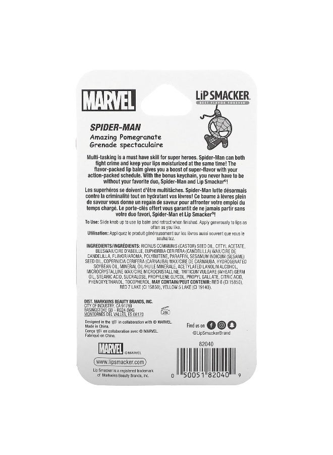 LIPSMACKER Lip Smacker, Marvel Spiderman, Lip Balm, Amazing Pomegranate, 0.14 oz (4 g) - Image 3