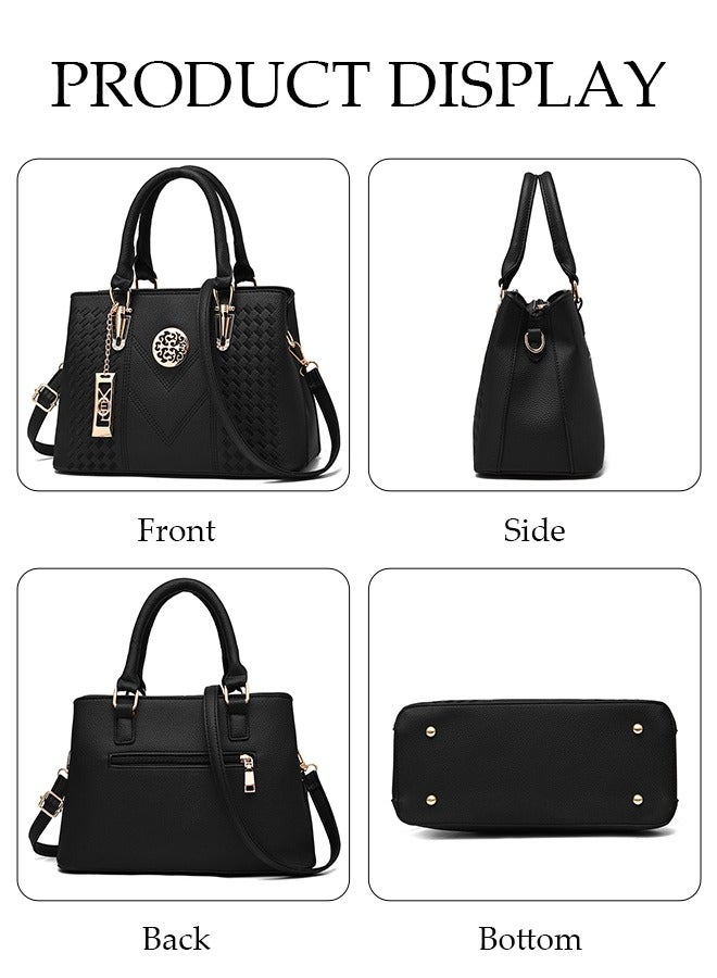 DUNISO Fashion Handbag for Women with Removable Shoulder Strap Large Capacity Tote Shoulder Bag Elegant Ladies Satchel Bag for Office Travel - Image 4