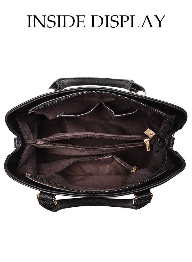 DUNISO Fashion Handbag for Women with Removable Shoulder Strap Large Capacity Tote Shoulder Bag Elegant Ladies Satchel Bag for Office Travel - Image 5