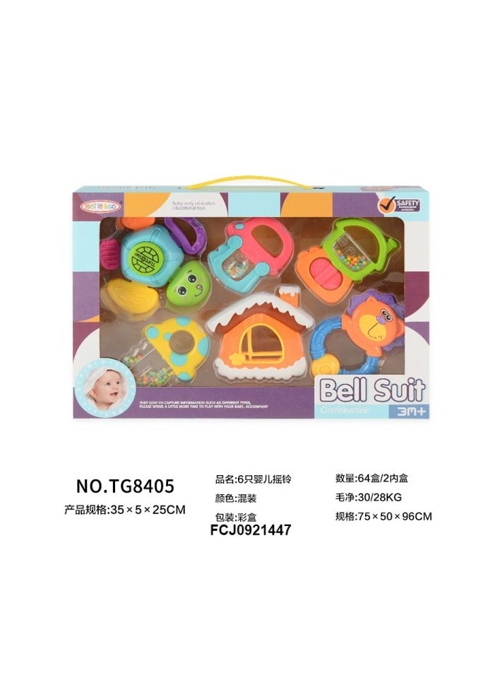 الصفوة لعبه الأطفال , لعبه W25-210 طقم شخاليل وعضاضات بيبي 6ق من الصفوة تويز