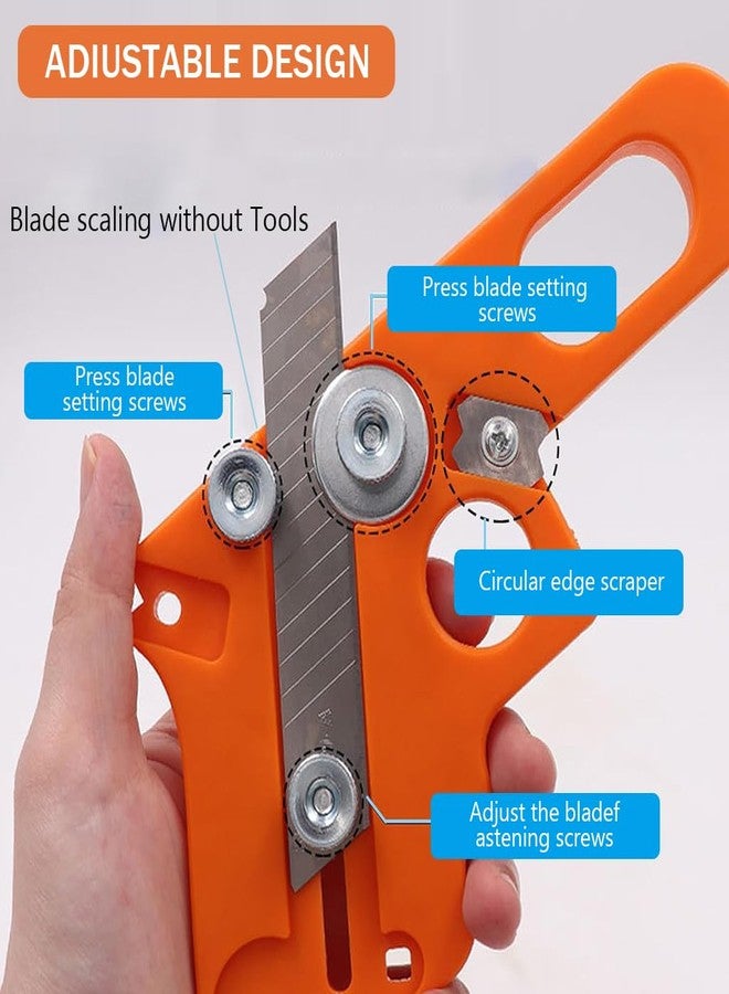 Serplex Edge Banding Trimmers with 10Pcs Blades, Hand Edge Cutter Tool for Woodworking Projects, Reliable Wood Edge Banding Trimming Tool for Smooth Precise Cuts and Professional Finish - Image 3