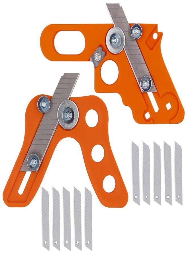 Serplex Edge Banding Trimmers with 10Pcs Blades, Hand Edge Cutter Tool for Woodworking Projects, Reliable Wood Edge Banding Trimming Tool for Smooth Precise Cuts and Professional Finish - Image 1