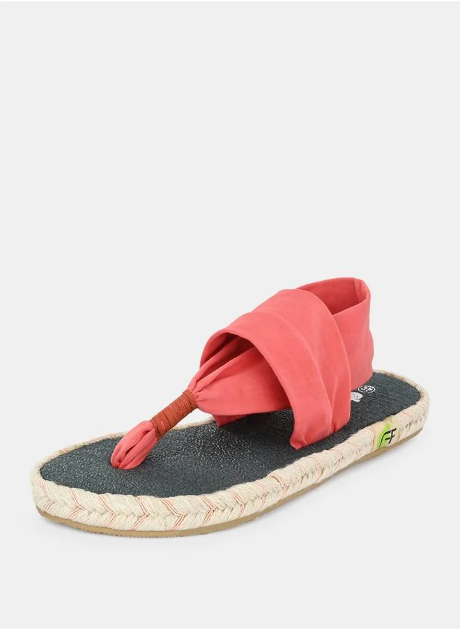 فريش فيت T-Strap Slingback Flat Sandals