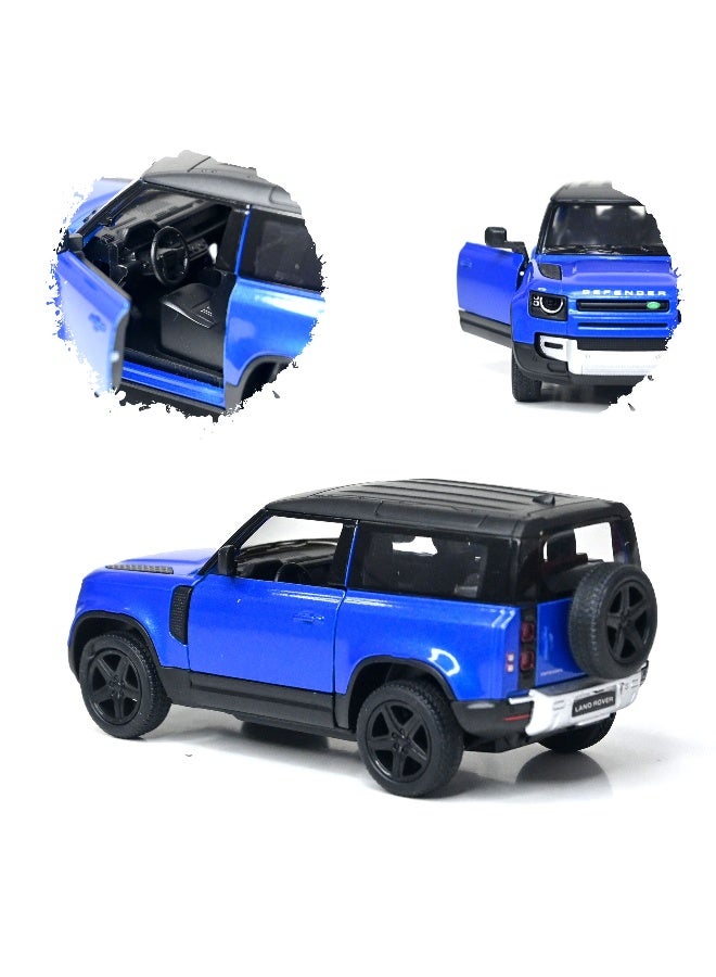 Kinsmart 1:36 Scale Door Openable Pull Back Action Land Rover Defender 90 Diecast Metal Alloy Toy Car - Image 4