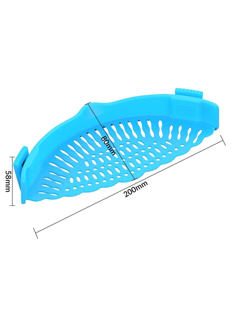 إسكدنيا مصفق مقبض على الطبق: مصفق مطبوع بالسيليكون لتنقية الطعام، مصفق الباستا يناسب جميع الطبقات والوعاءات - Image 2