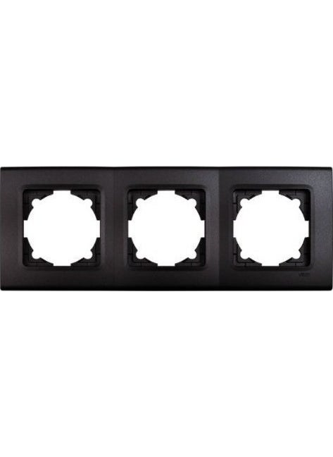 Viko Linnera Life Series Night Black Triple Frame 