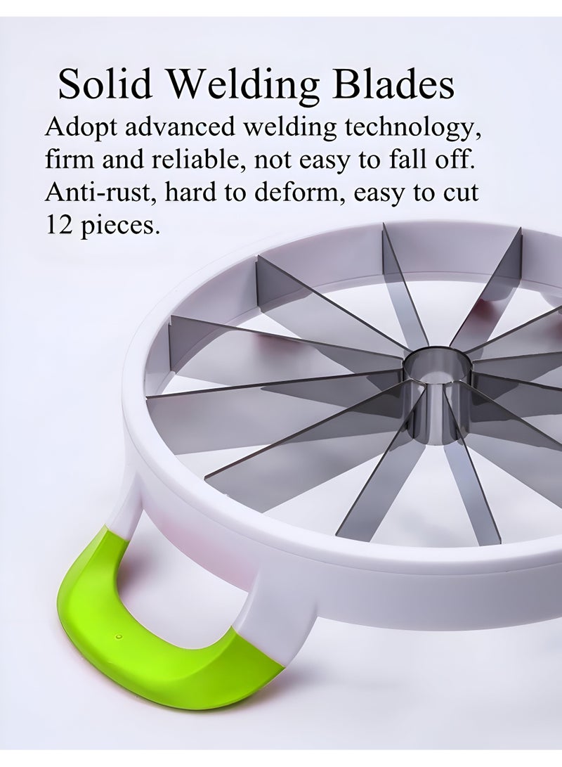 Cutter الفاكهة-جرب فرحة البطيخ والبطيخ المقطوع بشكل مثالي مع هذه الأداة سهلة الاستخدام ، والتي تتميز بشفرة فولاذ مقاوم للصدأ حادة للقطع دون عناء. - Image 4