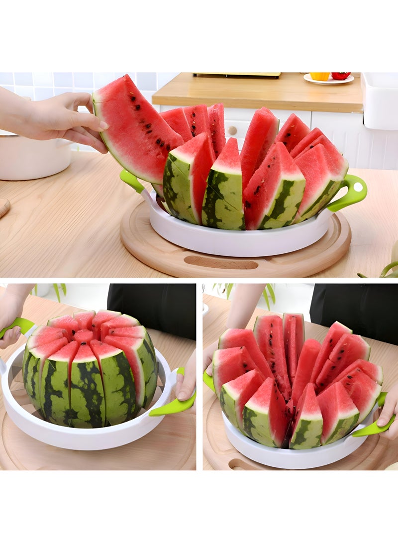 Cutter الفاكهة-جرب فرحة البطيخ والبطيخ المقطوع بشكل مثالي مع هذه الأداة سهلة الاستخدام ، والتي تتميز بشفرة فولاذ مقاوم للصدأ حادة للقطع دون عناء. - Image 3