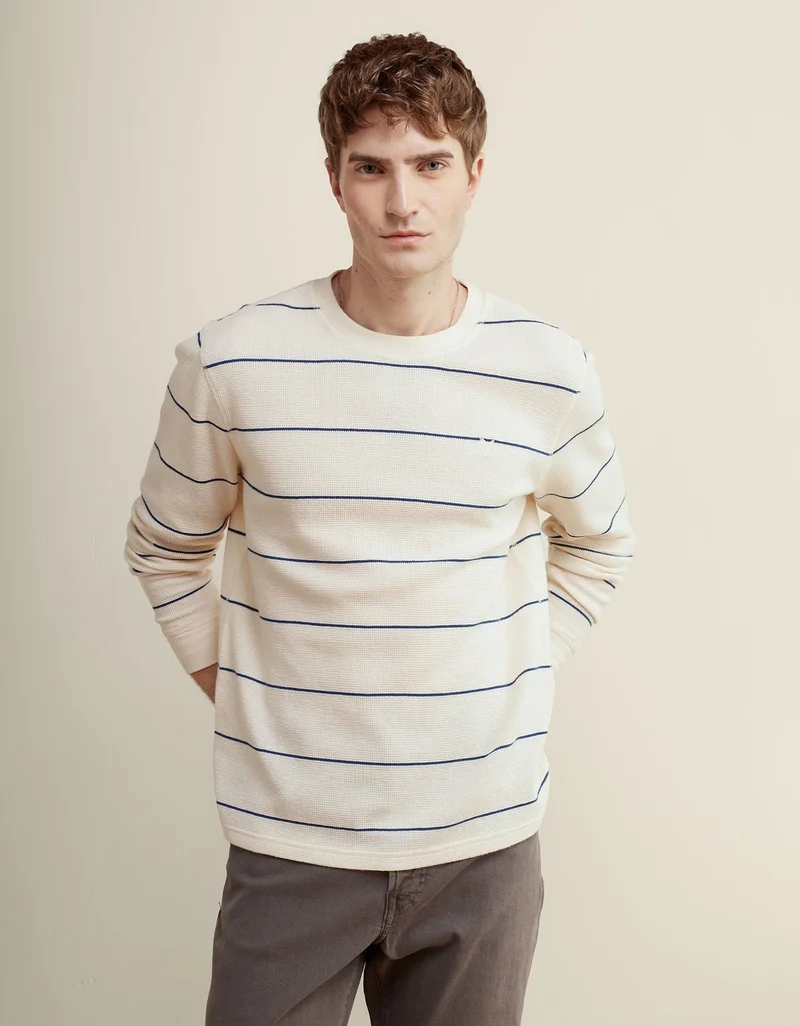 AE Long Sleeve Striped Thermal T-Shirt