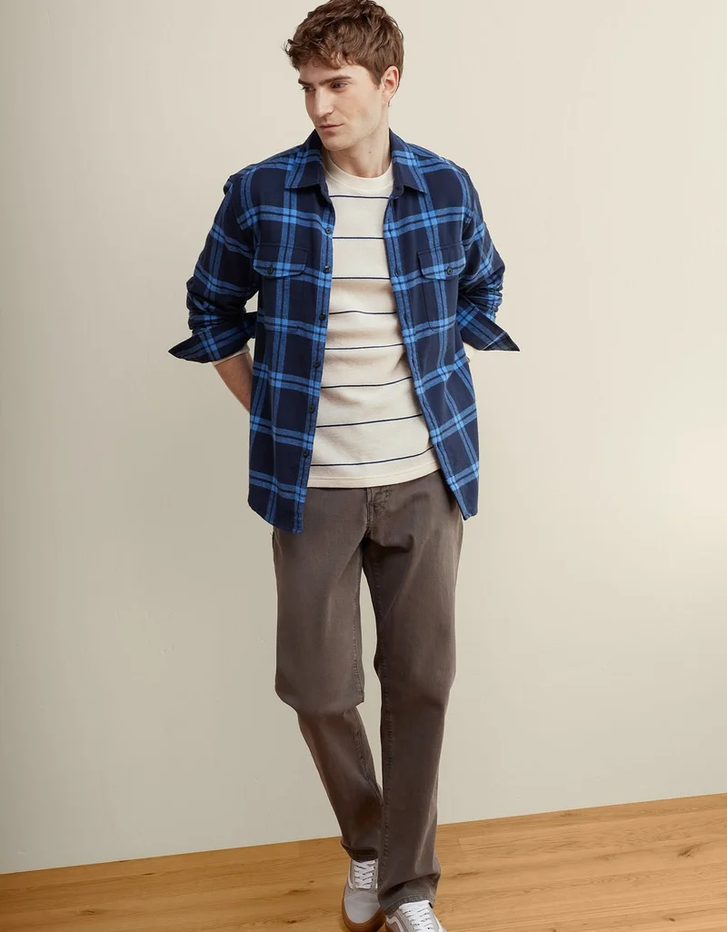 American Eagle  AE Long Sleeve Striped Thermal T-Shirt for Men | Best Price UAE