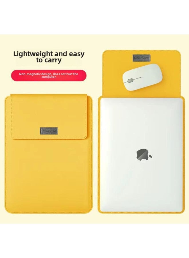 For Apple Computer Bag 14 Inch Computer Bag Liner Bag   Computer Bag Portable Girl Macbook Sheath-Color:Grey-Applicable Model:13 Inch/14 Inch Universal  - Image 3