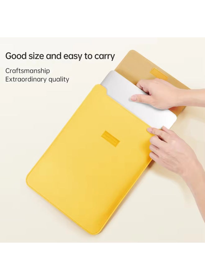 For Apple Computer Bag 14 Inch Computer Bag Liner Bag   Computer Bag Portable Girl Macbook Sheath-Color:Grey-Applicable Model:13 Inch/14 Inch Universal  - Image 5