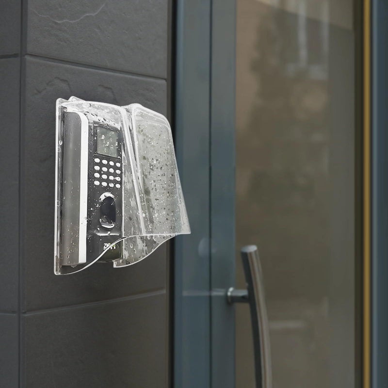 Transparent PC Waterproof Doorbell Access Control Case Weatherproof Dustproof Outdoor Protector Easy Installation - Image 4