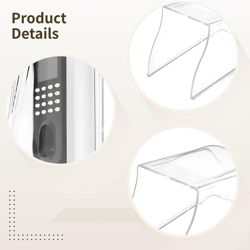 Transparent PC Waterproof Doorbell Access Control Case Weatherproof Dustproof Outdoor Protector Easy Installation - Image 3