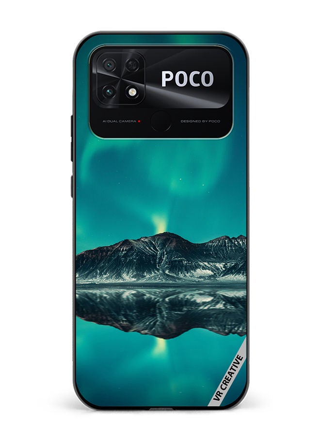 VR CREATIVE Protective Case Cover For Xiaomi Poco C40 Aurora Design Multicolour - Image 1