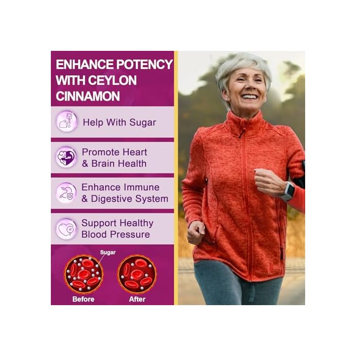 ZEBORA Premium Berberine HCL Supplement 1200 mg, Berberine GLP-1 Support with Ceylon Cinnamon, ALA & Capric Acid, Supports Immune & Antioxidant, Non-GMO, 120 Capsules - Image 3
