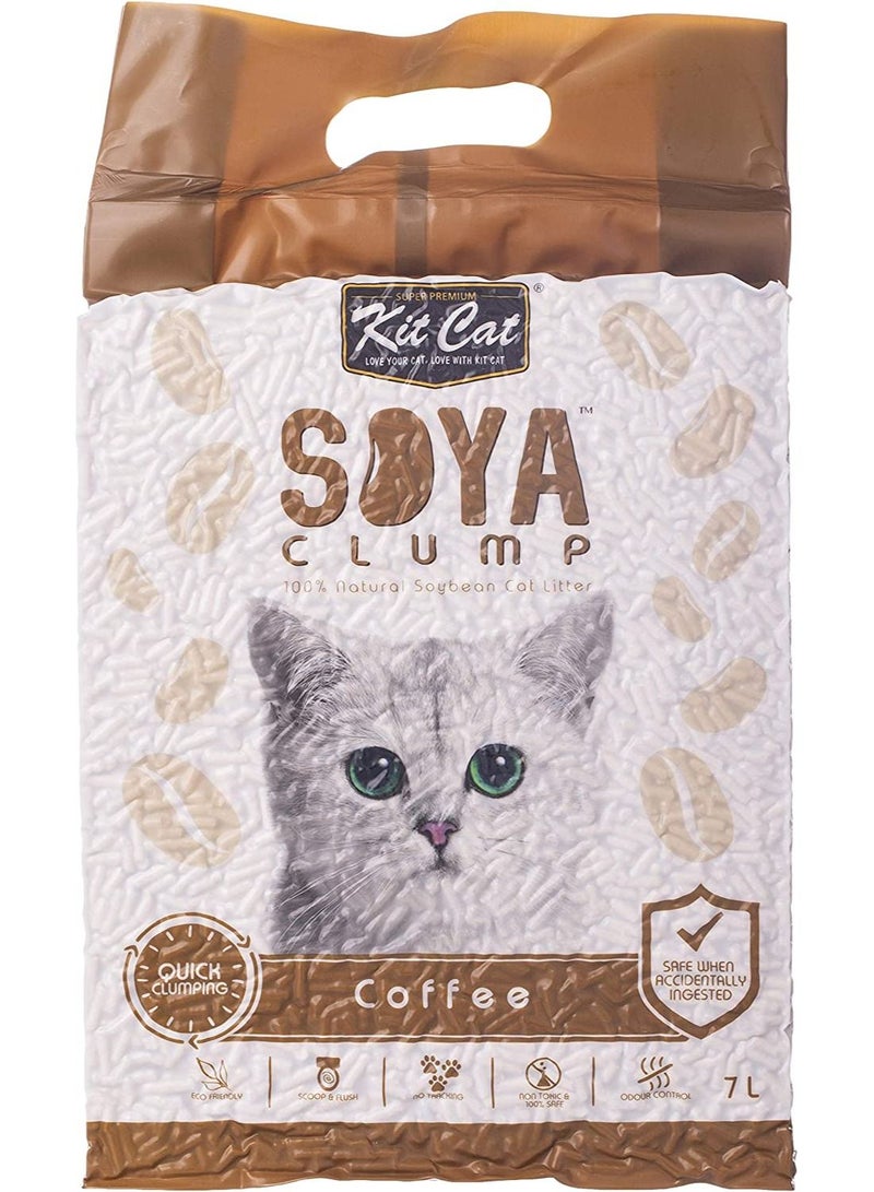 Kit Cat Soya Clump Soybean Cat Litter Coffee 7 L