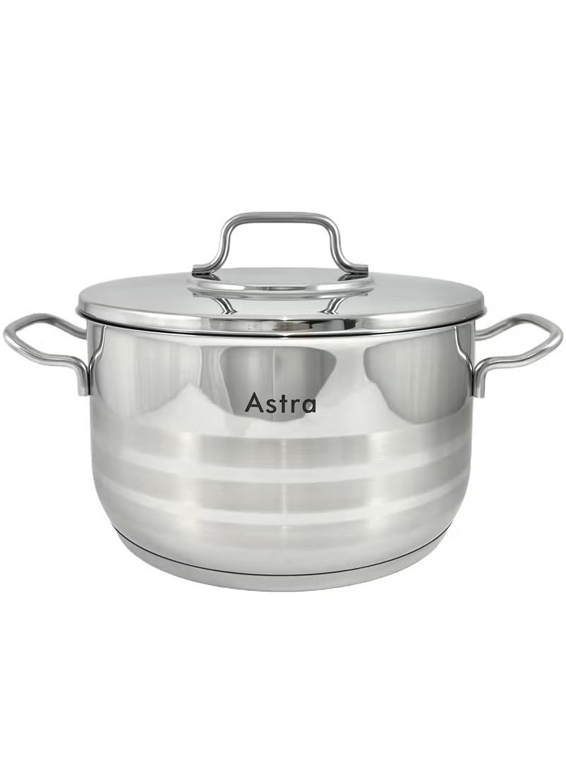 Homemaker ASTRA Premium 8.4L Stainless Steel Casserole Pot – 26×16 cm | Family-Sized Roasting & Casseroles, Oven & All-Stovetop Safe, Dishwasher Safe | Made in Turkey - Image 2