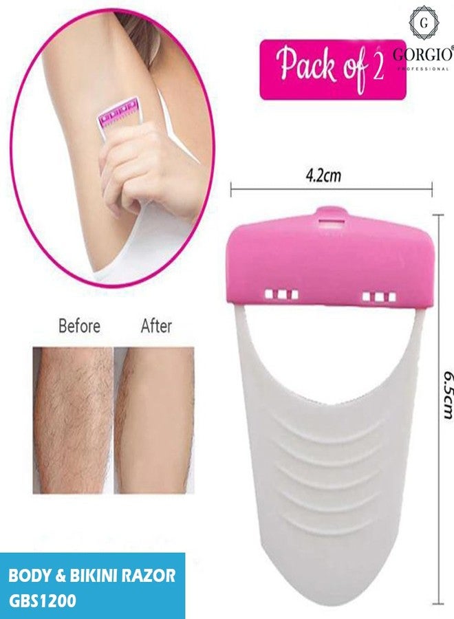 Gorgio Professional Disposable Body & Bikini Razor for Women | Smooth Shaving Experience | Pack of 2 - Image 3