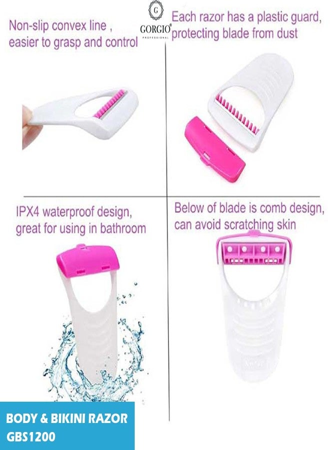 Gorgio Professional Disposable Body & Bikini Razor for Women | Smooth Shaving Experience | Pack of 2 - Image 5