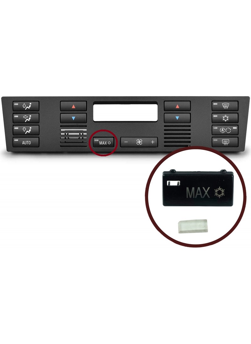 Bross Otomotiv - Bross Automotive BDP88-14 Climate Control MAX Button Cover For BMW X5 E53 E39 6972163 - Image 1