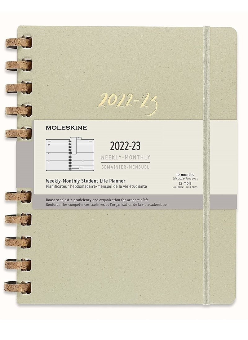 MOLESKINE 12-Month 2022-2023 Weekly Monthly Student Life Academic Planner Hard Cover  - Image 1