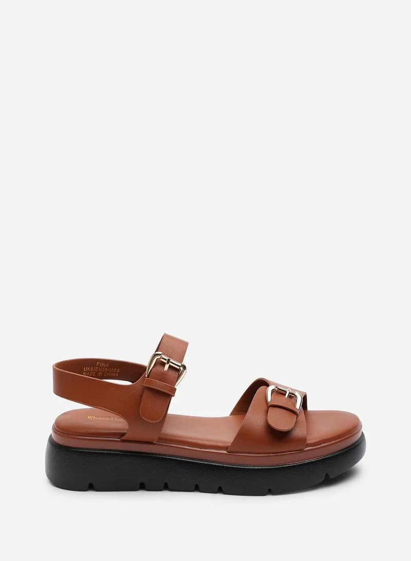 ويرز ذات فروم 'Andrea' Chunky Buckle Strap Sandal