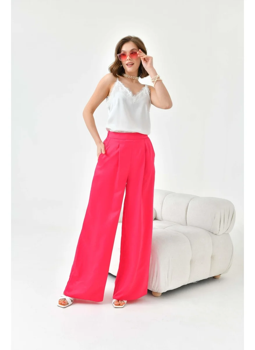 Garmi Women's Elastic Trousers Fuchsia