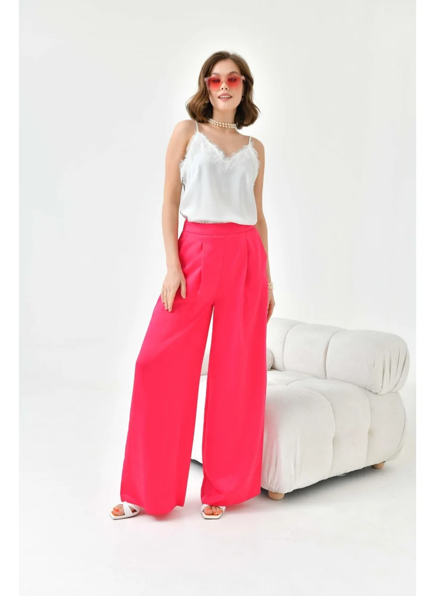 Garmi Women's Elastic Trousers Fuchsia