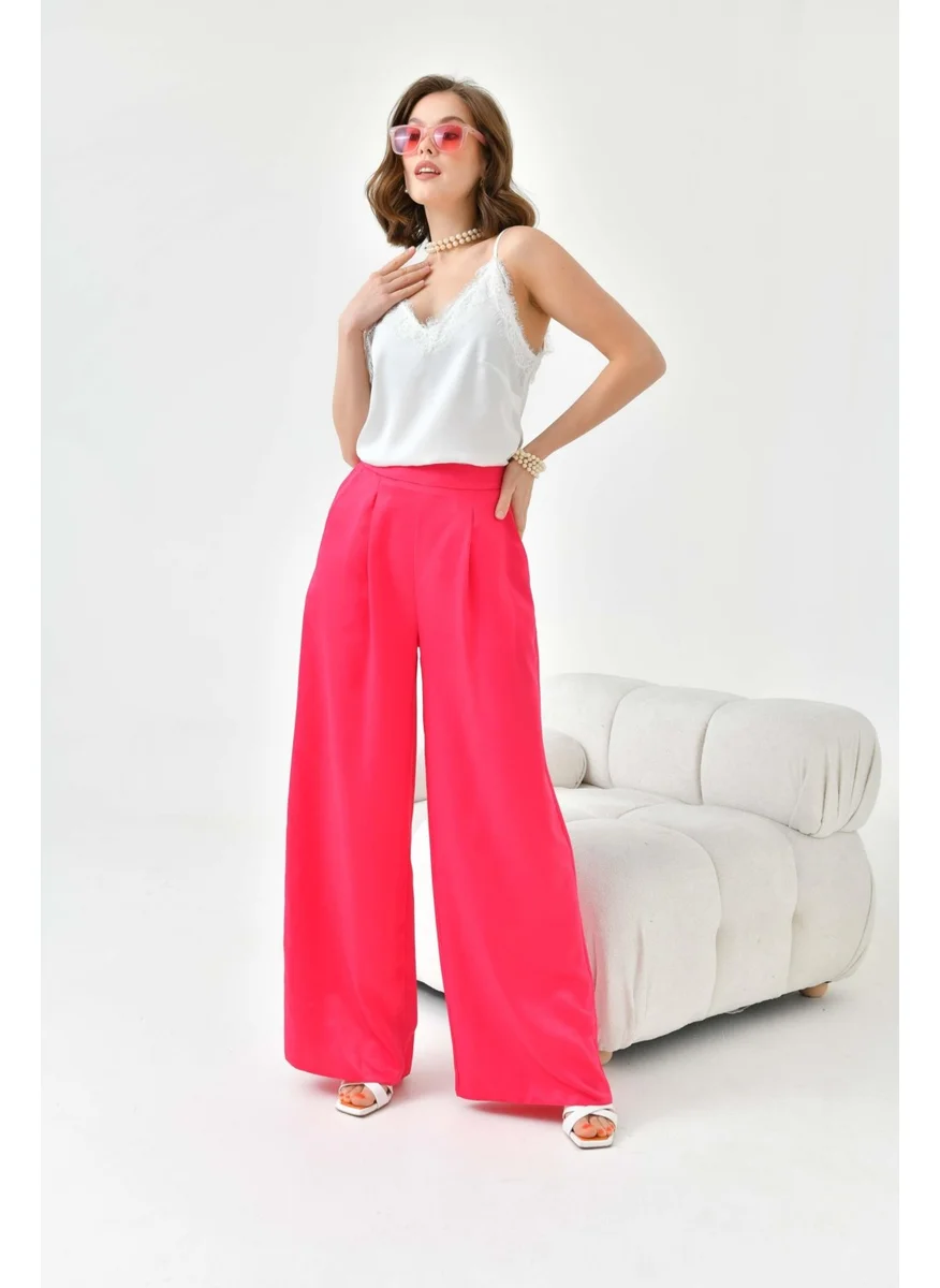Garmi Women's Elastic Trousers Fuchsia