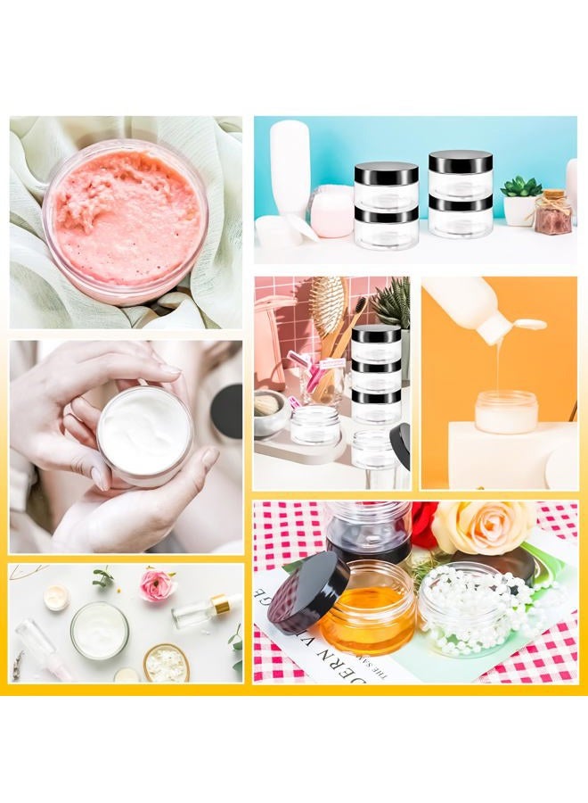 MotBach 10 Pack 4oz Plastic Jars with Lids, 120ml Round Clear Cosmetic Containers Makeup Jars,Travel Size Containers Jar for Lotion Cream Eyeshadow Sample Ointment Salve Balm Powder Travel Storage - Image 5