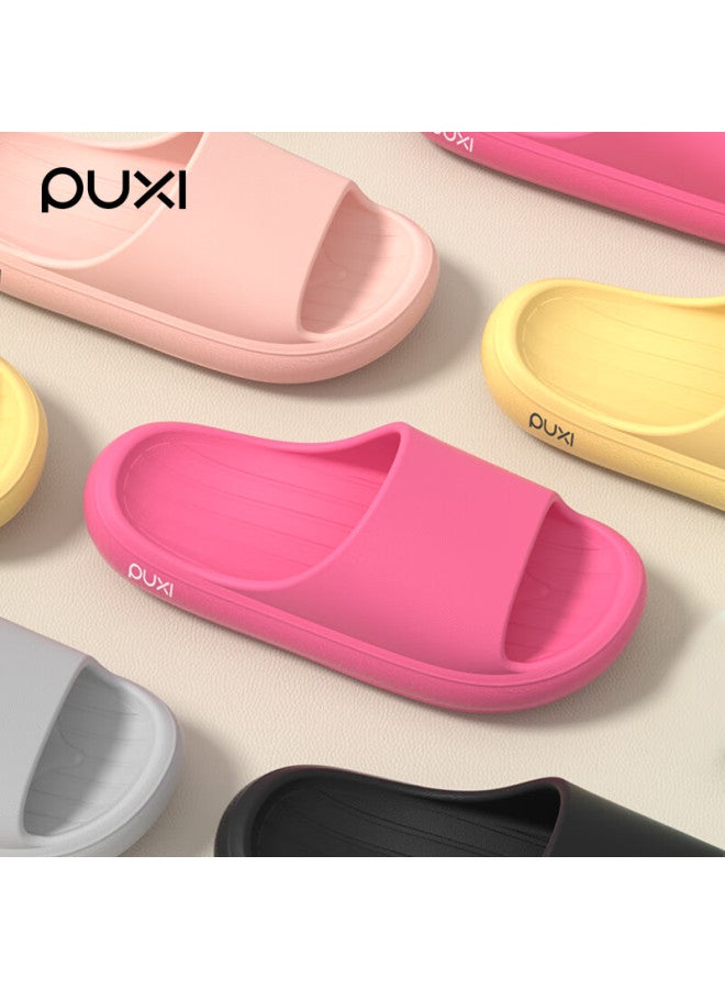 Poxi New Eva Thick-soled Squishy Slippers For Women, Indoor Home Couple Slippers For Men, Light Water Color, Size 35-36