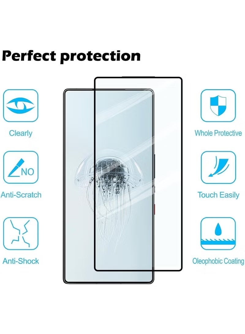 Foluu Screen Protector for Red Magic 11 Pro/Red Magic 11 Pro+, Anti-Scratch, High Transparency, Anti-fingerprint, Bubble-Free, Premium Screen Protector Tempered Glass For Magic 11 Pro+ - Image 4