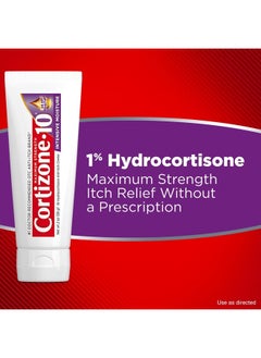 Cortizone 10 Maximum Strength Intensive Moisture Anti-Itch Cream, 1% Hydrocortisone, 2 oz.  - Image 5