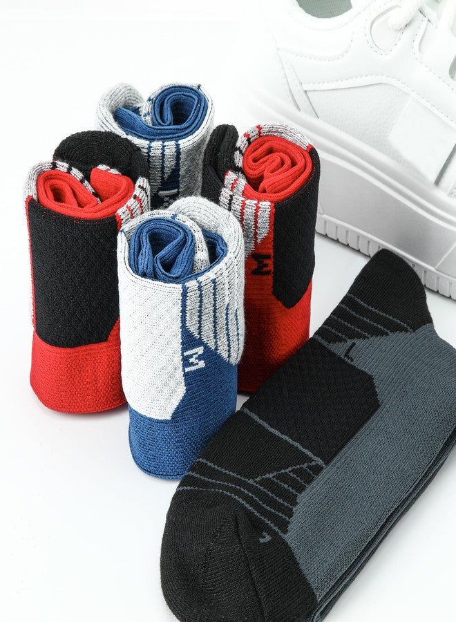 WANDER 3-6 Pairs Men's Athletic Run Cushion Over-the-Calf Tube Socks - Image 3