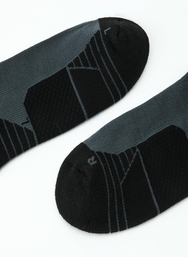 WANDER 3-6 Pairs Men's Athletic Run Cushion Over-the-Calf Tube Socks - Image 4