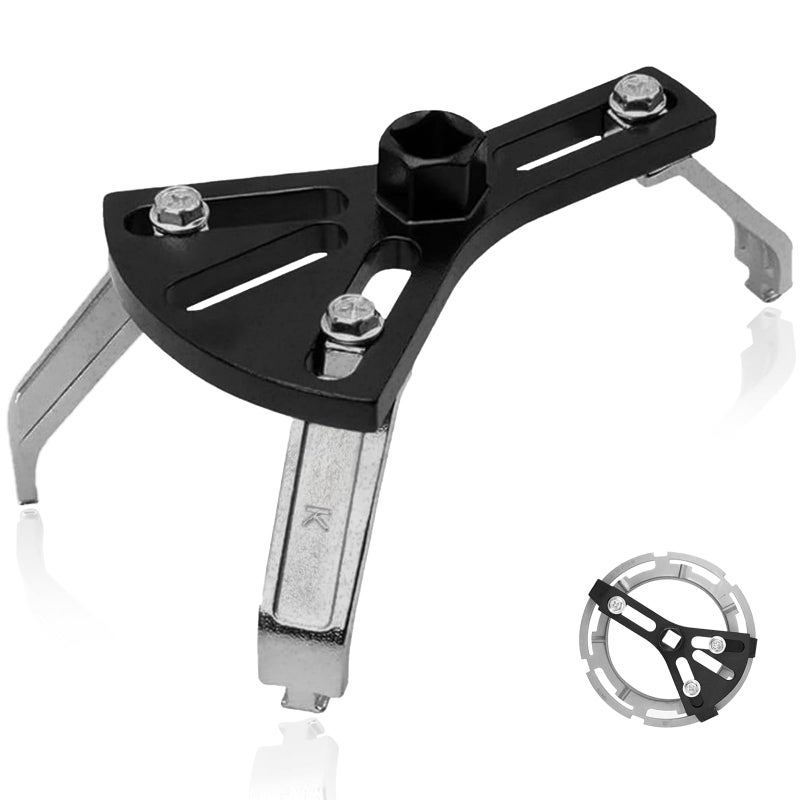vvag Universal Fuel Pump Removal Tool Adjustable Fuel Tank Lock Ring Tool With 1 Lock Ring Spanner Adjustable 531 to 717 Car Fuel Tank Lid Removal Tool Kit for Most Automotive Fuel Pump Locking Ring - Image 2