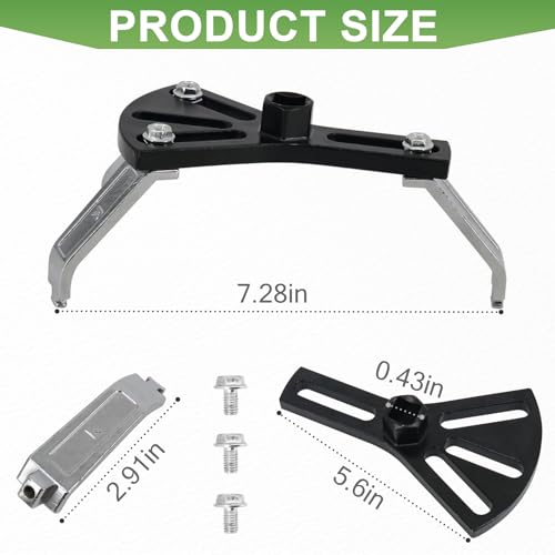 vvag Universal Fuel Pump Removal Tool Adjustable Fuel Tank Lock Ring Tool With 1 Lock Ring Spanner Adjustable 531 to 717 Car Fuel Tank Lid Removal Tool Kit for Most Automotive Fuel Pump Locking Ring - Image 3