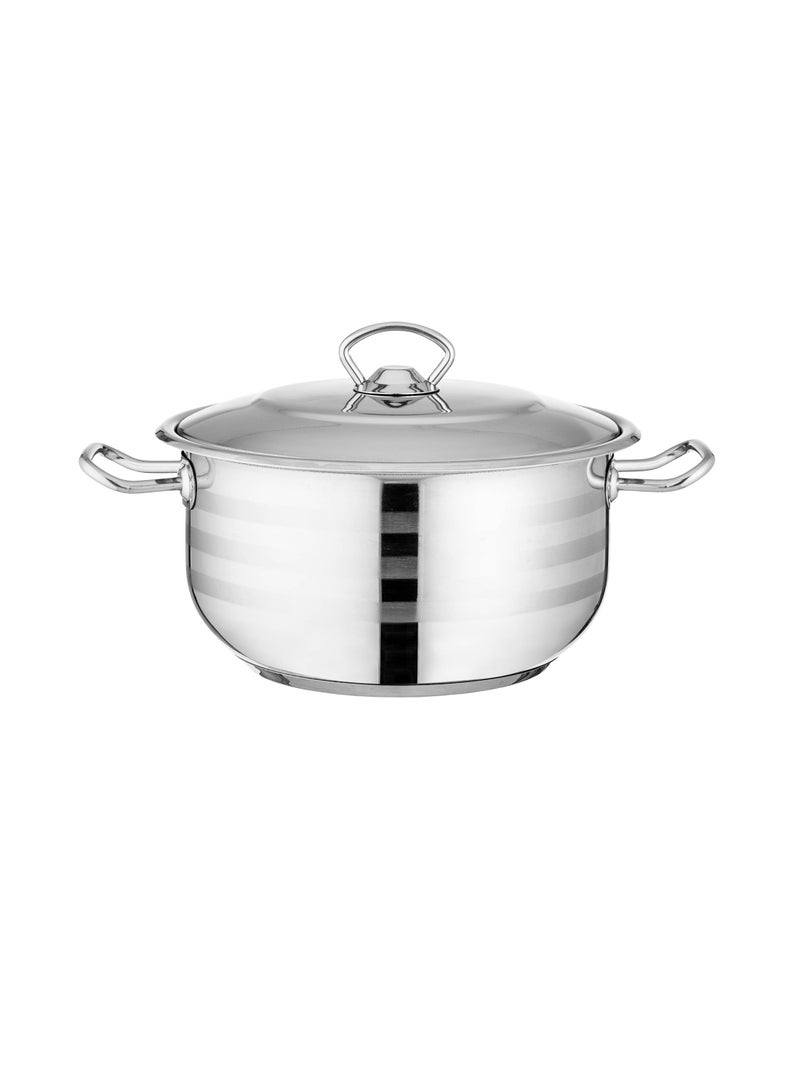 High quality Turkish stainless steel pot, size 22 cm, capacity 4 liters - Image 1