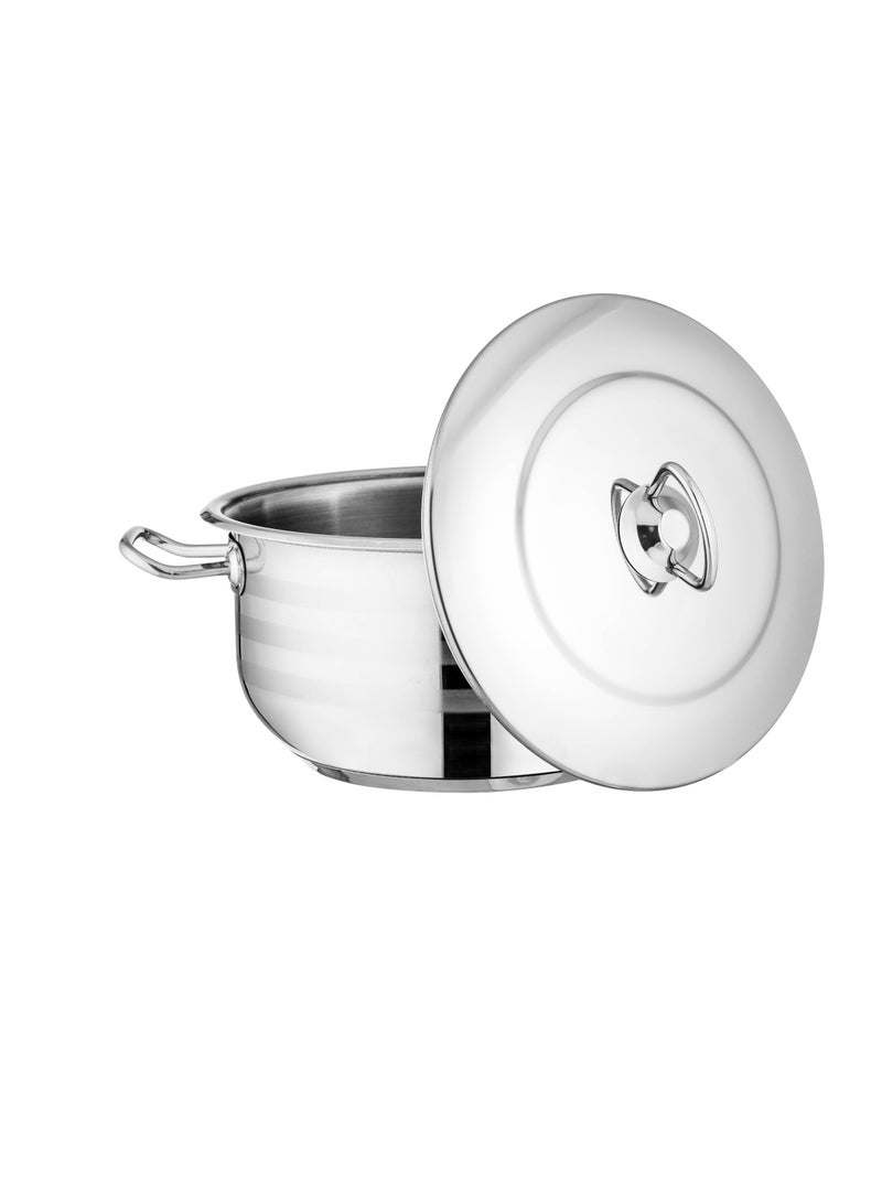 High quality Turkish stainless steel pot, size 22 cm, capacity 4 liters - Image 2