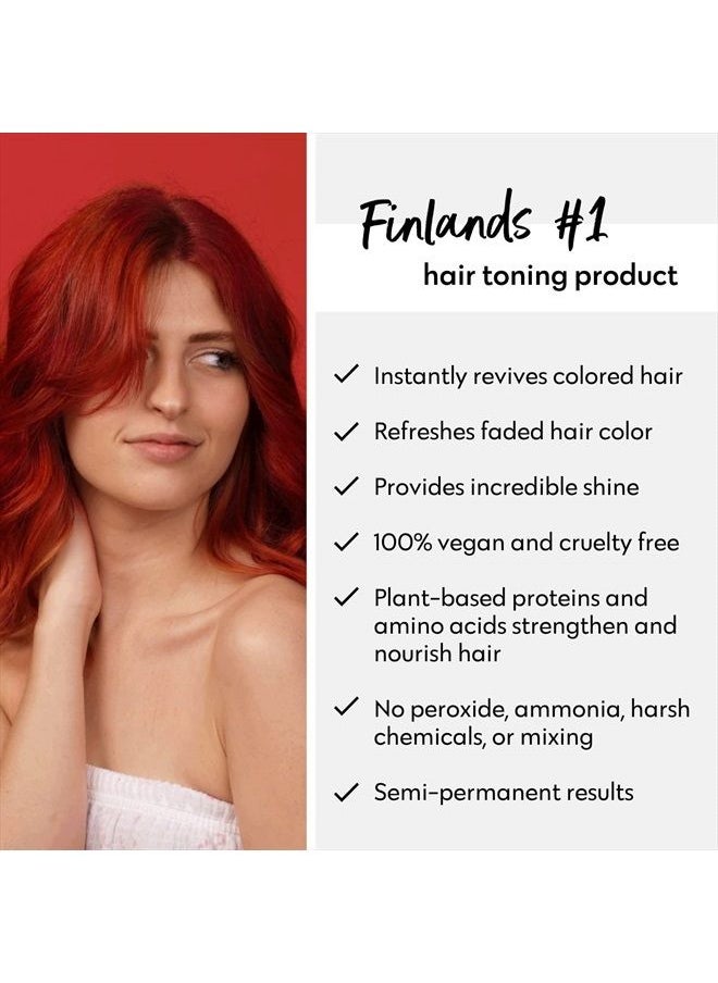 Color Mask Shampoo - Sulfate Free Toning Red Shampoo for Red Hair - Color Depositing Red Shampoo, VEGAN, 8.45 Fl Oz (Red)