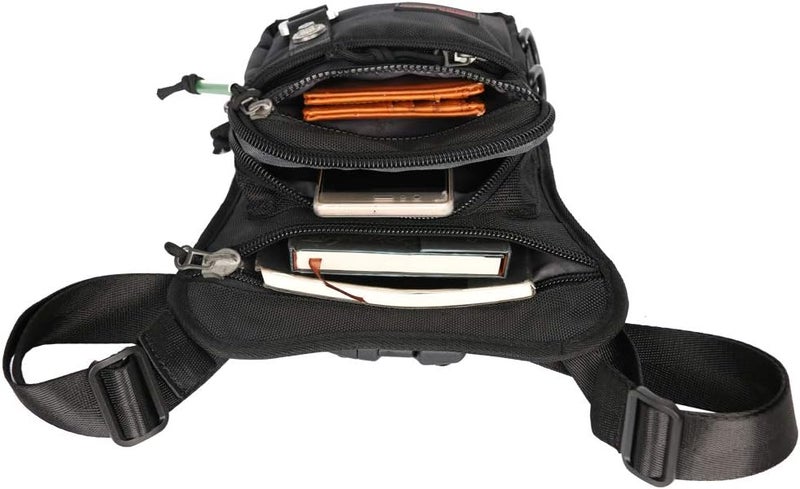 Larswon Thigh Pack, Leg Bag Thigh Pouch Bag Tactical Waist Bag Motorcycle Bag Waterproof - Image 4