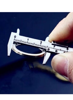 Generic 2 Pcs Calipers Carabiner for Keys Couple Keychains Micrometer Measuring Too Caliper Scale Tool Keychain Mini Keychain Cool Keychains Tool Key Ring Cute Key Chain Vernier Ruler  - Image 4