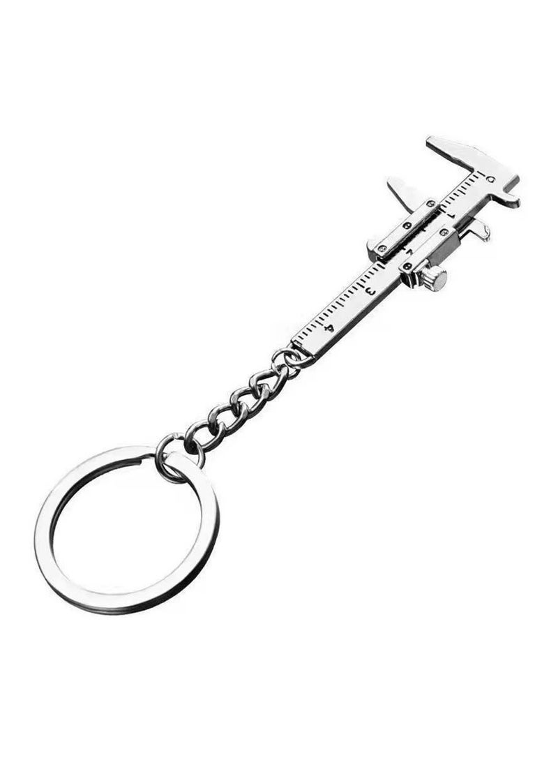 Generic 2 Pcs Calipers Carabiner for Keys Couple Keychains Micrometer Measuring Too Caliper Scale Tool Keychain Mini Keychain Cool Keychains Tool Key Ring Cute Key Chain Vernier Ruler  - Image 2
